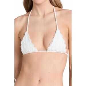 NEW PEIXOTO dahlia bikini top in white